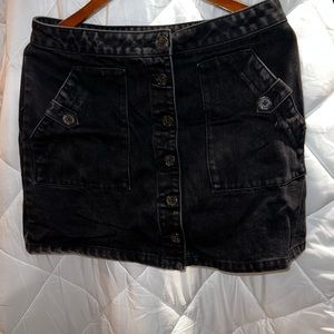 Black jean Skirt